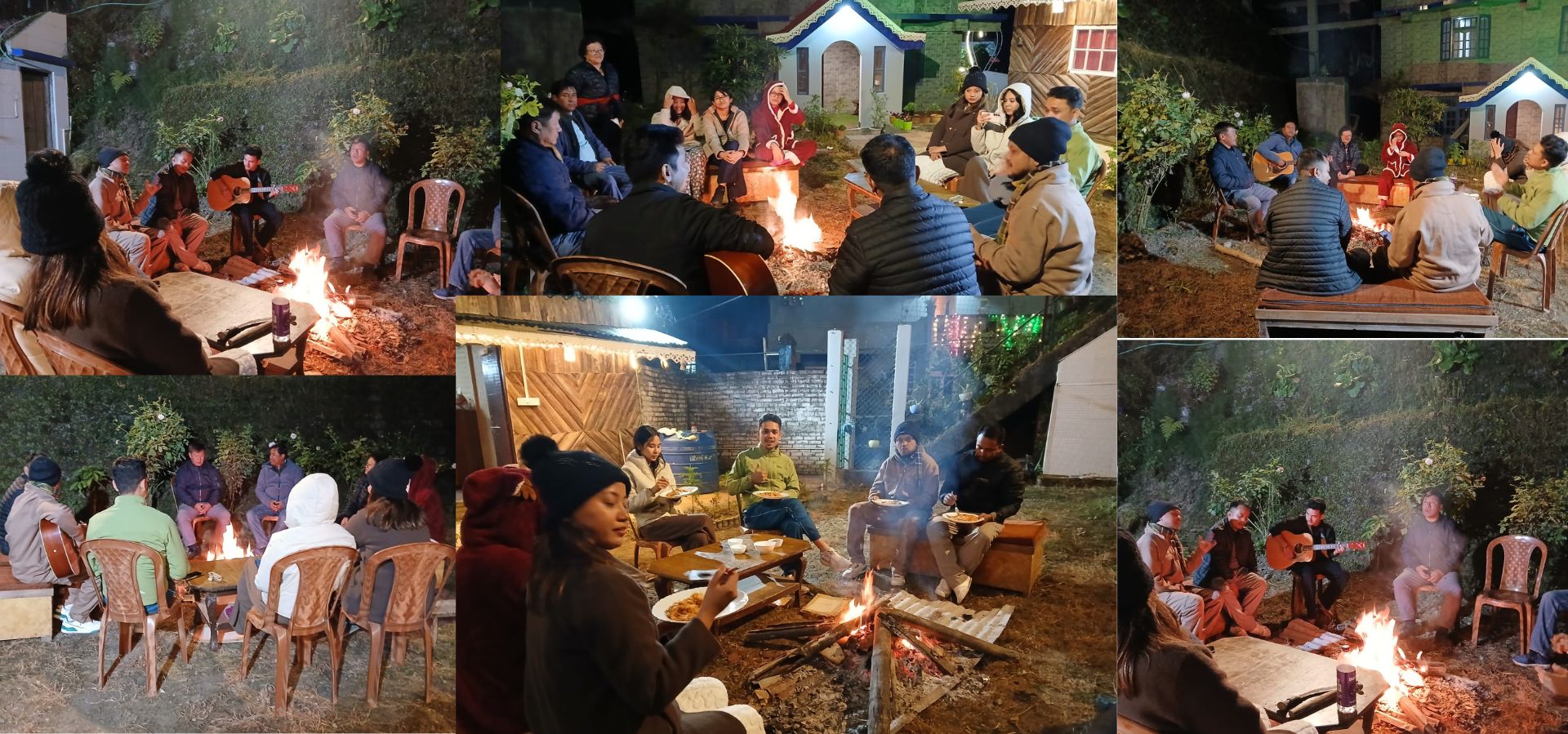 Bonfire at serene Homestay