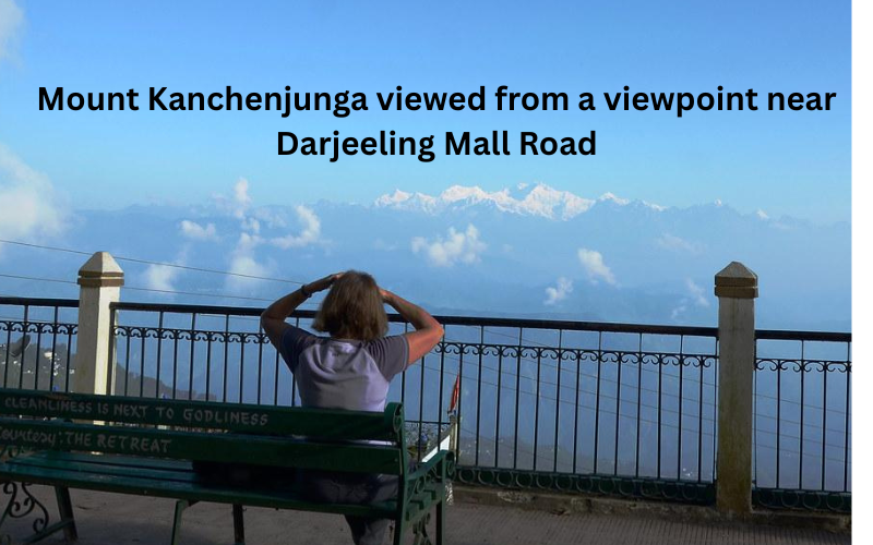 Mount Kanchenjunga viewed from a viewpoint near Darjeeling Mall Road